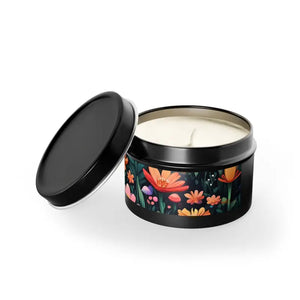 Hand Poured Fresh Coffee Tin Candles Matte Minimalist - Dipaliz