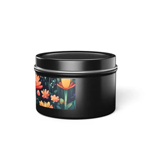 Hand Poured Fresh Coffee Tin Candles Matte Minimalist - Dipaliz
