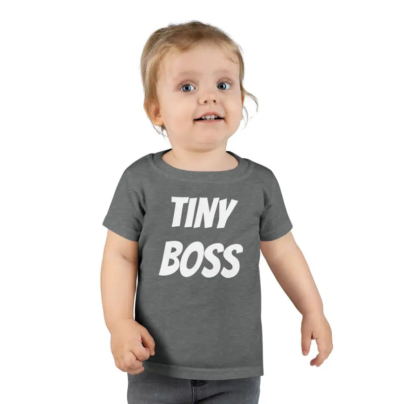 Tiny Boss Toddler Tee - your Little Powerhouse’s Style - Graphite Heather / 5t Kids Clothes