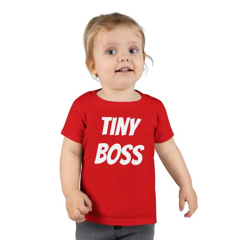 Tiny Boss Toddler Tee - your Little Powerhouse’s Style - Red / 4t Kids Clothes