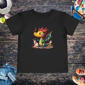 Tiny Dragon Short Sleeve Tee Ring-spun Cotton Jersey - Dipaliz - 2t / Black - T-shirts