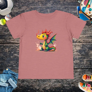 Tiny Dragon Short Sleeve Tee Ring-spun Cotton Jersey - Dipaliz - 2t / Heather Mauve - T-shirts