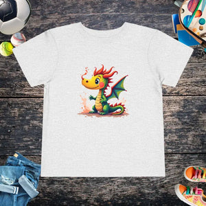 Tiny Dragon Short Sleeve Tee Ring-spun Cotton Jersey - Dipaliz - 2t / Athletic Heather - T-shirts