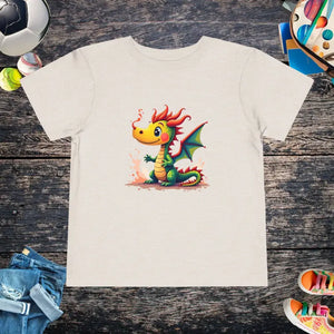 Tiny Dragon Short Sleeve Tee Ring-spun Cotton Jersey - Dipaliz - 2t / Heather Dust - T-shirts