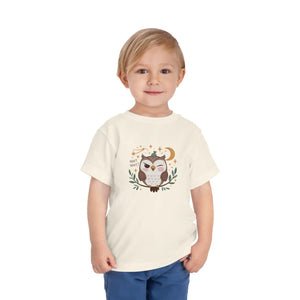 Playful Toddler Owl Short Sleeve - Whimsical Print - Dipaliz - T-shirts - 2t