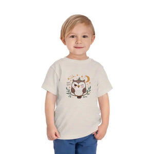 Toddler Owl Short Sleeve Tee - Fun Print Design - Dipaliz - T-shirts