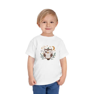 Toddler Owl Short Sleeve Tee - Fun Print Design - Dipaliz - T-shirts
