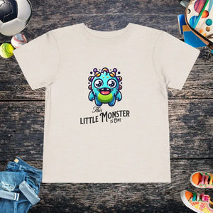 Kids Clothes - Monster 1st Birthday Comfy Tee - Toddler Fun Shirt - Dipaliz Heather Dust / 2t