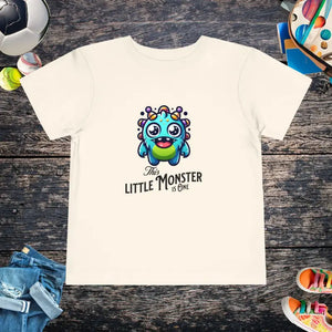 Kids Clothes - Monster 1st Birthday Comfy Tee - Toddler Fun Shirt - Dipaliz Natural / 2t
