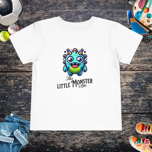 Kids Clothes - Monster 1st Birthday Comfy Tee - Toddler Fun Shirt - Dipaliz White / 2t