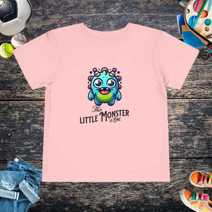 Kids Clothes - Monster 1st Birthday Comfy Tee - Toddler Fun Shirt - Dipaliz Pink / 2t