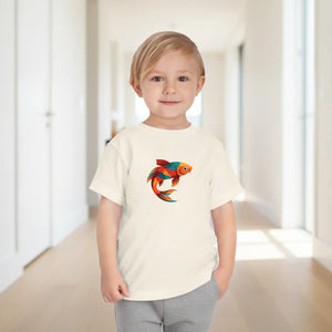Toddler Tee - Colorful Koi Fish Graphic Kids Shirt - T-shirts - 3t