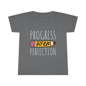 Progress Over Perfection Toddler Tees Stylish Cotton Tops Dipaliz - Baby &