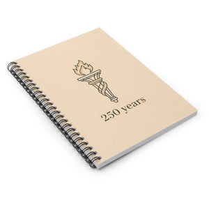 Torch Emblem 250 Years Spiral Notebook - Anniversary Ruled Journal - Journals