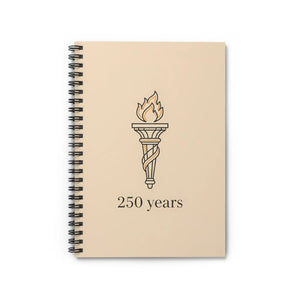 Torch Emblem 250 Years Spiral Notebook - Anniversary Ruled Journal - Journals