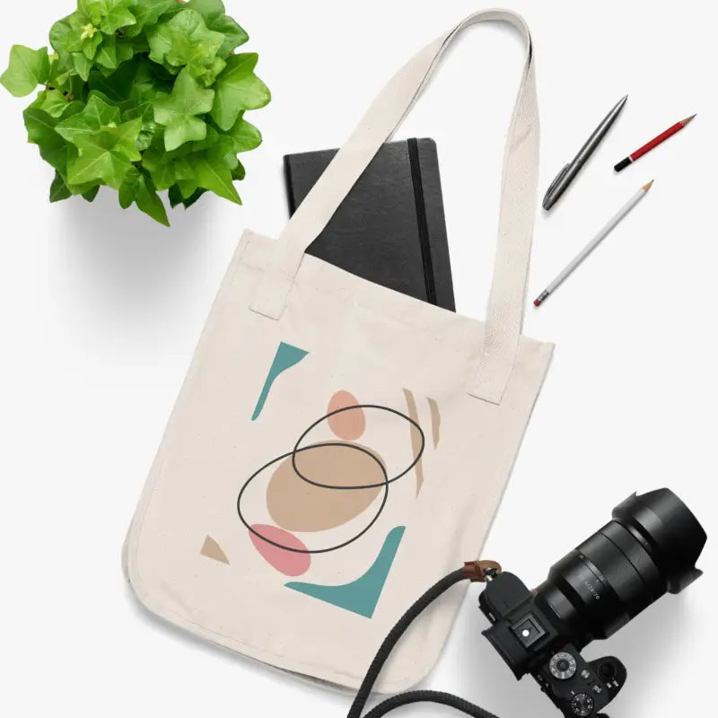 Eco-chic Organic Canvas Tote Bag: Elevate your Style! - Bags