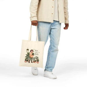 Tote Bag, ?Born to Grow Plants’ Plant Lover Canvas - Bags