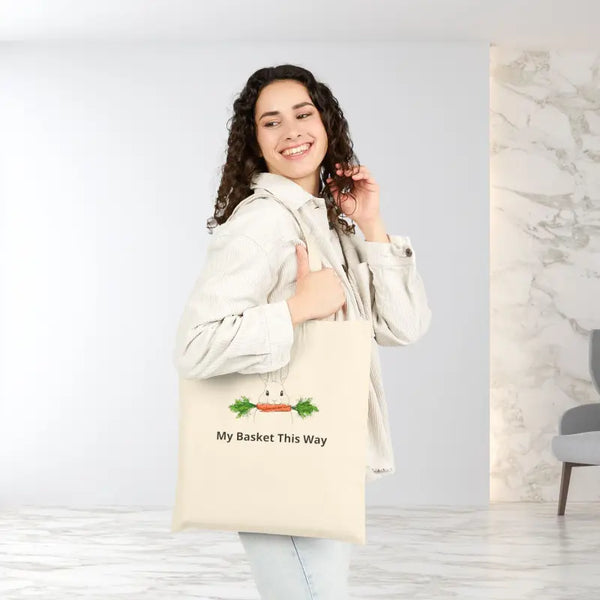 Spring Easter Market Tote with Cute Bunny Design - Dipaliz - Natural / 15’’ x 16’’ Gifts Online