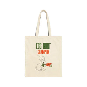 Egg Hunt Champion Easter Canvas Tote Bag - Dipaliz - Natural / 15’’ x 16’’ Gifts Online