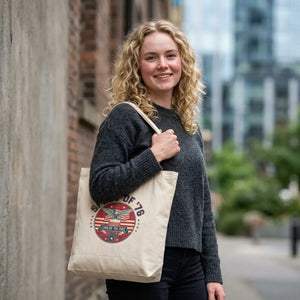 Tote Bag, ?Spirit of ?76’ Retro Patriotic Eagle Canvas (4th July Memorial Day) - Bags