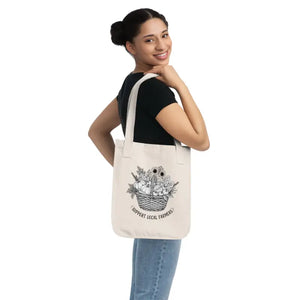 Bags - Support Local Farmers Organic Canvas Market Tote - Dipaliz one Size / Natural