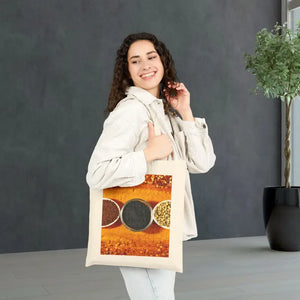 Canvas Tote with Reinforced Self-fabric Handles - Dipaliz - Natural / 15’’ x 16’’ - Bags