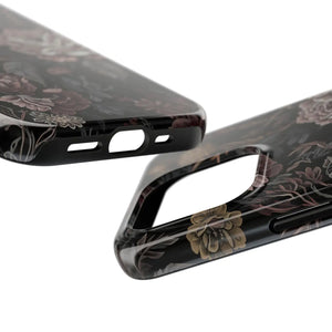 Dark Vintage Rose Tough Phone Case - Impact Resistant - Dipaliz - Mobile Cases