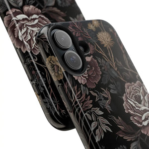 Dark Vintage Rose Tough Phone Case - Impact Resistant - Dipaliz - Mobile Cases