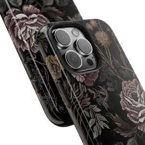 Dark Vintage Rose Tough Phone Case - Impact Resistant - Dipaliz - Mobile Cases
