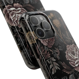Dark Vintage Rose Tough Phone Case - Impact Resistant - Dipaliz - Mobile Cases