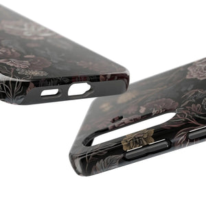 Dark Vintage Rose Tough Phone Case - Impact Resistant - Dipaliz - Mobile Cases