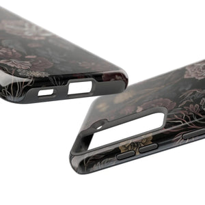 Dark Vintage Rose Tough Phone Case - Impact Resistant - Dipaliz - Mobile Cases