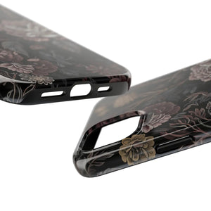 Dark Vintage Rose Tough Phone Case - Impact Resistant - Dipaliz - Mobile Cases
