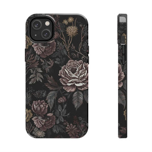 Dark Vintage Rose Tough Phone Case - Impact Resistant - Dipaliz - Mobile Cases
