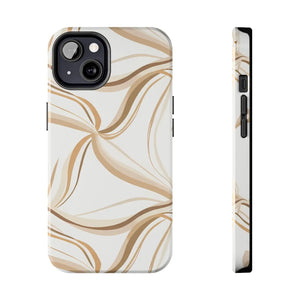 Tough Phone Case - Neutral Abstract Swirl Design - Dipaliz - Iphone 13