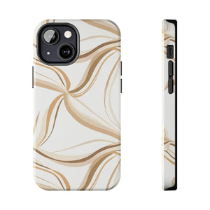 Tough Phone Case - Neutral Abstract Swirl Design - Dipaliz - Iphone 13 Mini