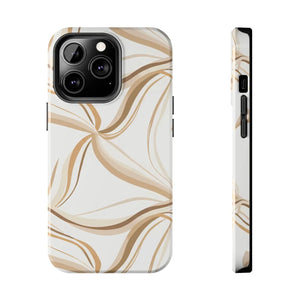Tough Phone Case - Neutral Abstract Swirl Design - Dipaliz - Iphone 13 Pro