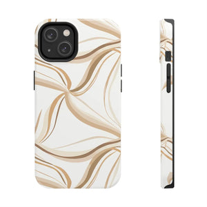 Tough Phone Case - Neutral Abstract Swirl Design - Dipaliz - Iphone 14