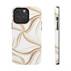 Tough Phone Case - Neutral Abstract Swirl Design - Dipaliz - Iphone 14 Pro Max