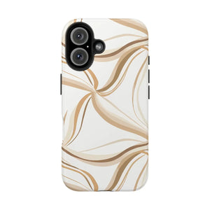 Tough Phone Case - Neutral Abstract Swirl Design - Dipaliz - Iphone 16