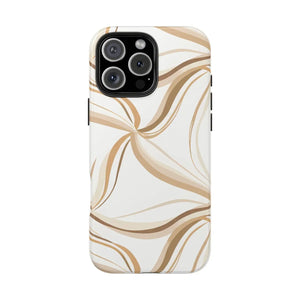 Tough Phone Case - Neutral Abstract Swirl Design - Dipaliz - Iphone 16 Pro Max