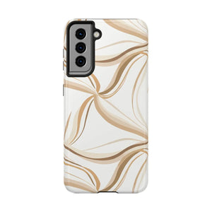 Tough Phone Case - Neutral Abstract Swirl Design - Dipaliz - Samsung Galaxy S21