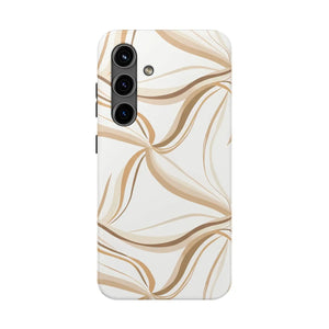 Tough Phone Case - Neutral Abstract Swirl Design - Dipaliz - Samsung Galaxy S24