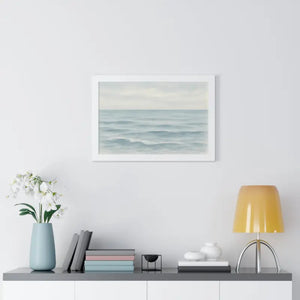 Tranquil Ocean Framed Coastal Wall Art - Serene Nautical Print - Dipaliz - Prints