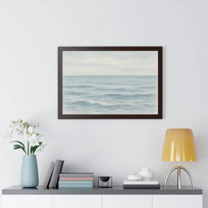 Tranquil Ocean Framed Coastal Wall Art - Serene Nautical Print - Dipaliz - Prints