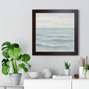 Tranquil Ocean Framed Coastal Wall Art - Serene Nautical Print - Dipaliz - Prints