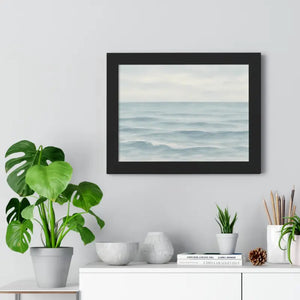 Tranquil Ocean Framed Coastal Wall Art - Serene Nautical Print - Dipaliz - Prints