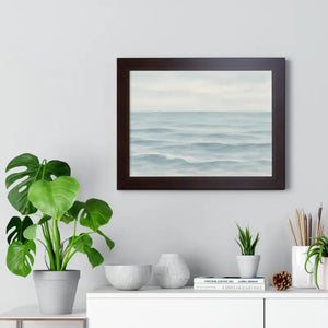 Tranquil Ocean Framed Coastal Wall Art - Serene Nautical Print - Dipaliz - Prints