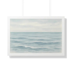 Tranquil Ocean Framed Coastal Wall Art - Serene Nautical Print - Dipaliz - Prints