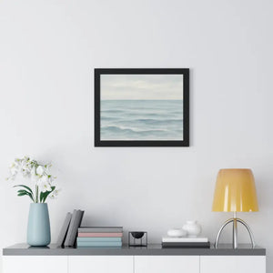 Tranquil Ocean Framed Coastal Wall Art - Serene Nautical Print - Dipaliz - Prints